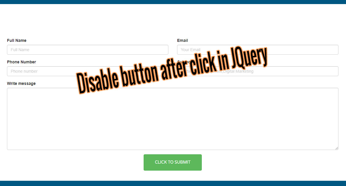 Disable button after submit form by JQuery or disable multiple form submission