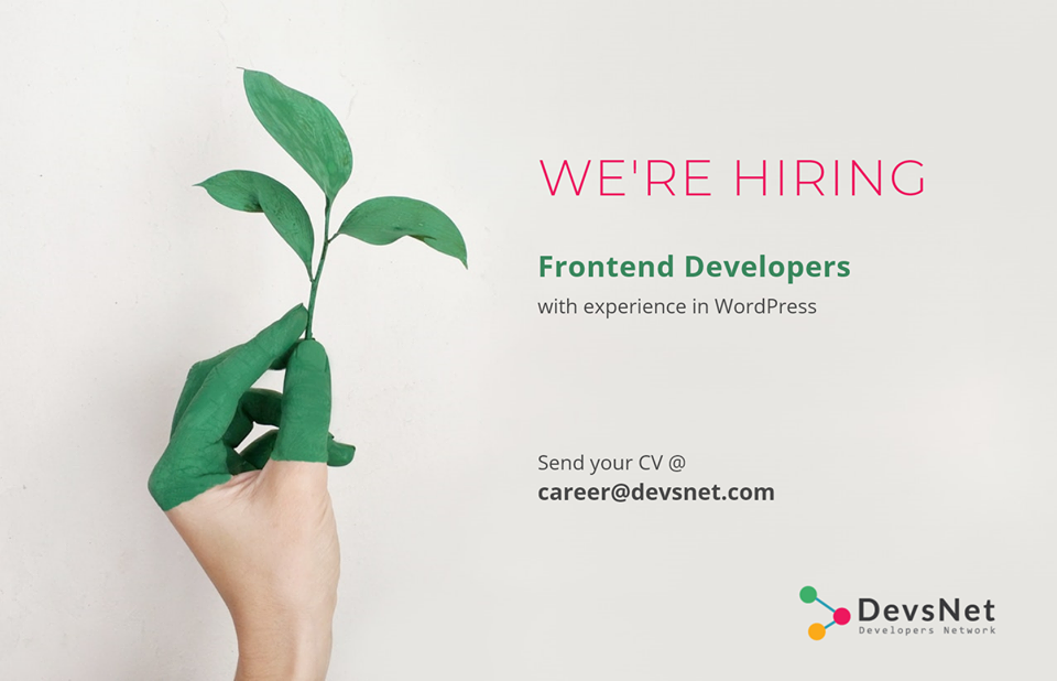 Frontend Web Developer job (15-25k)